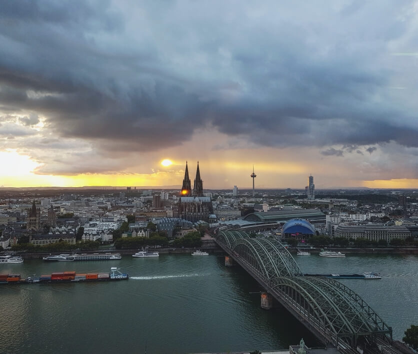 Blick auf die Kölner Innenstadt