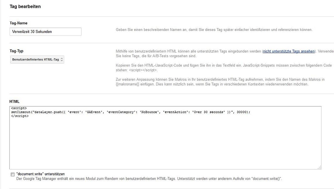 Google Tag Manager - Neues Tag anlegen