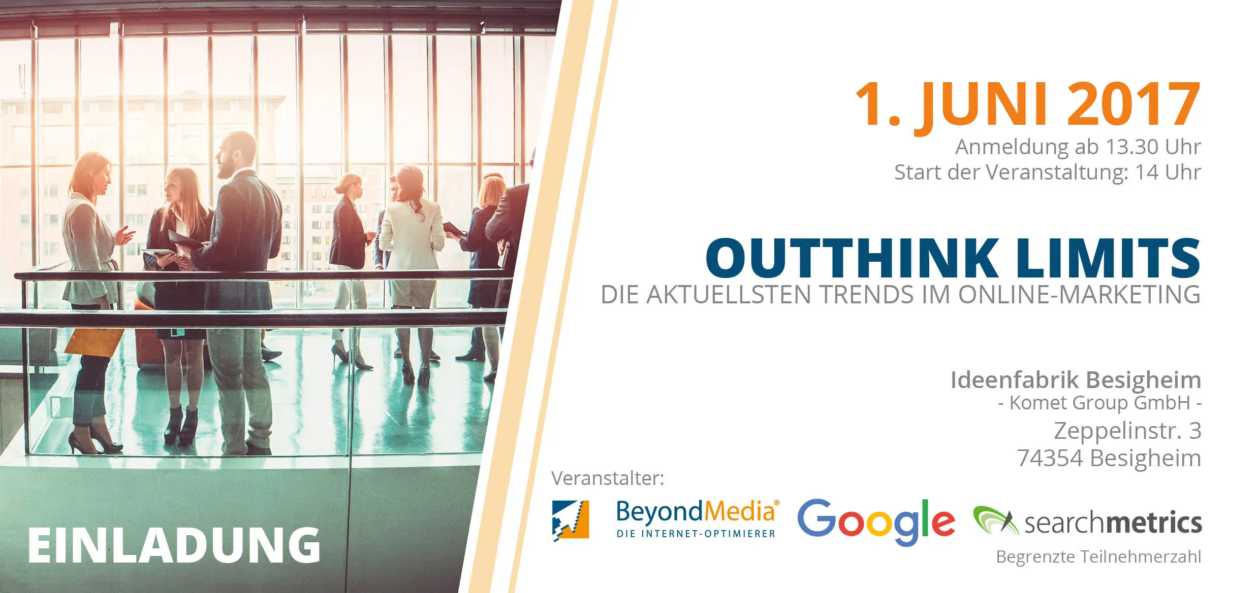 OUTTHINK LIMITS, Veranstaltung am 1. Juni