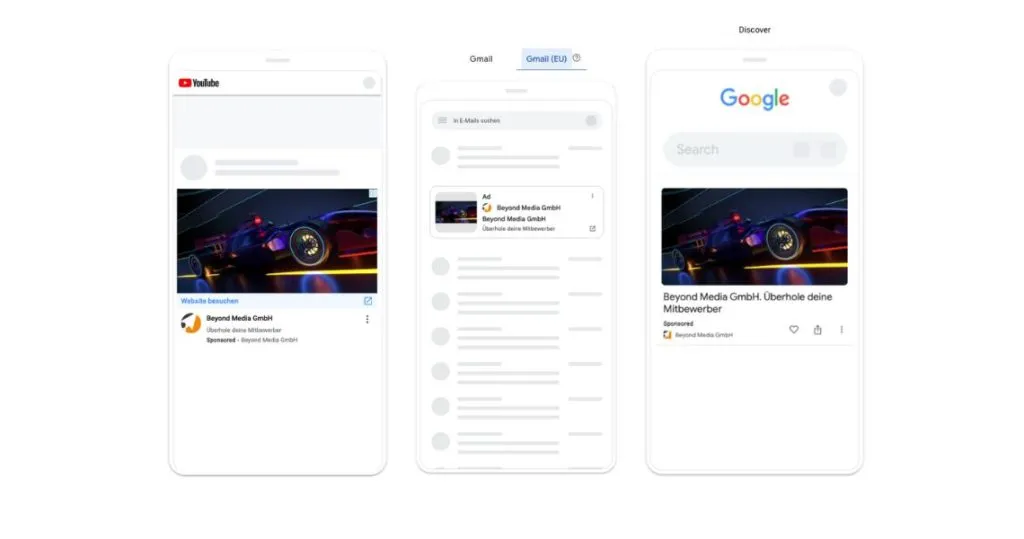 Google Discovery Ads, neue Werbeform