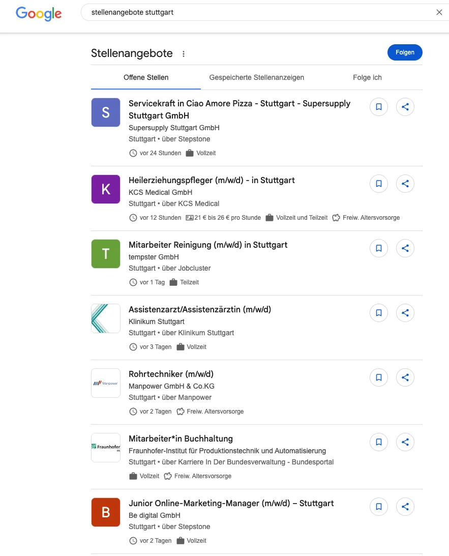 Google for Jobs für Ihr Recruiting nutzen