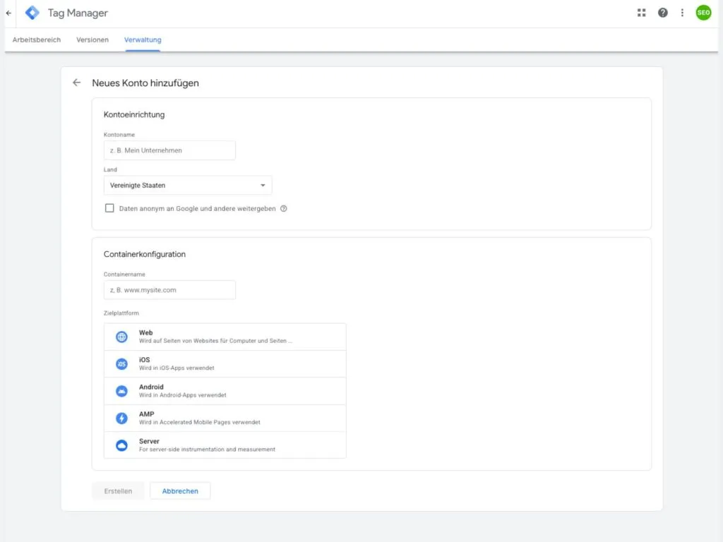 Google Analytics 4 & Google Tag Manager einrichten