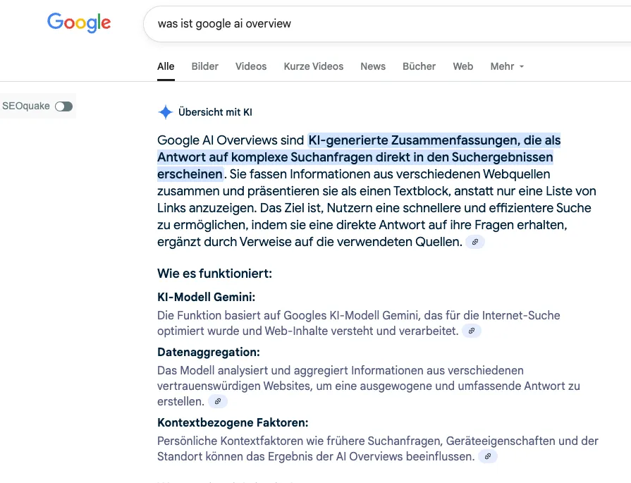 AI Overviews in Google Search
